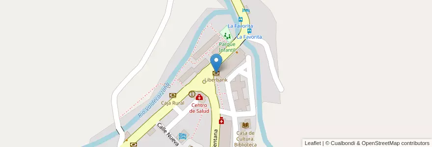 Mapa de ubicacion de Liberbank en スペイン, アストゥリアス州, アストゥリアス州, Teverga.