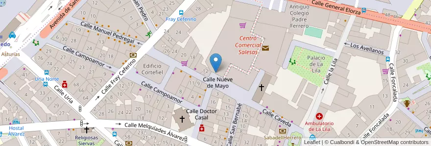 Mapa de ubicacion de Liberbank en إسبانيا, أستورياس, أستورياس, أوفييدو.