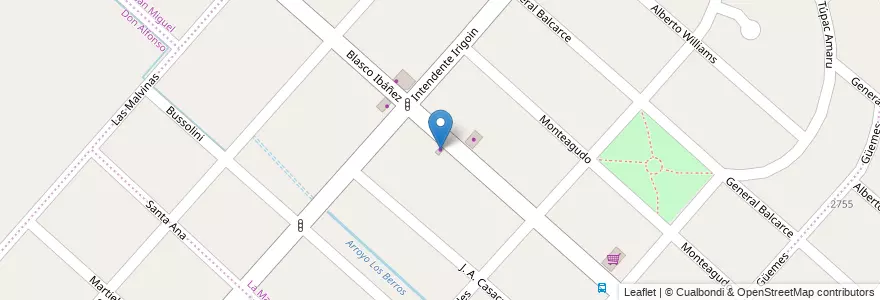 Mapa de ubicacion de Librería A&S en Argentinië, Buenos Aires, Partido De San Miguel, Santa María.