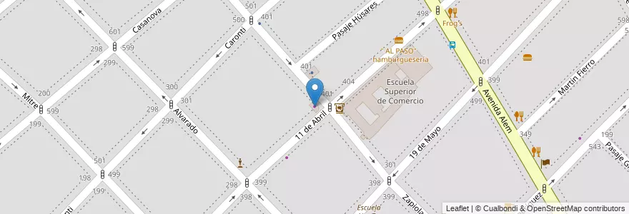 Mapa de ubicacion de Librería del Colegio en Arjantin, Buenos Aires, Partido De Bahía Blanca, Bahía Blanca.