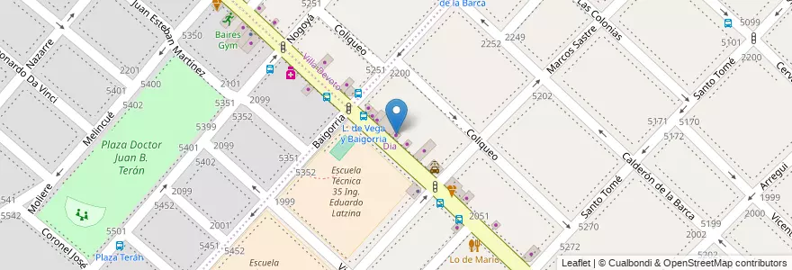 Mapa de ubicacion de Librería Tesis, Monte Castro en Argentina, Autonomous City Of Buenos Aires, Autonomous City Of Buenos Aires, Comuna 10.