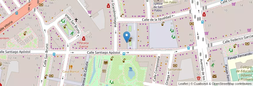Mapa de ubicacion de Licenciada Carmen Sánchez Falo en スペイン, カスティーリャ・イ・レオン州, Burgos, Alfoz De Burgos, Burgos.