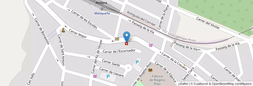 Mapa de ubicacion de Licencida Silvia Jimenez en Sepanyol, Catalunya, Barcelona, Anoia, Masquefa.