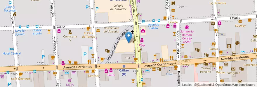 Mapa de ubicacion de Liceo 07 Domingo Faustino Sarmiento, Balvanera en Argentina, Ciudad Autónoma De Buenos Aires, Comuna 3, Buenos Aires.