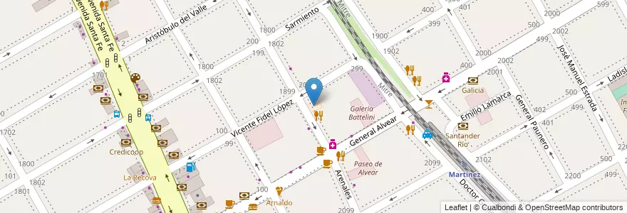 Mapa de ubicacion de Liceo Británico en Argentina, Buenos Aires, Partido De San Isidro, Martínez.