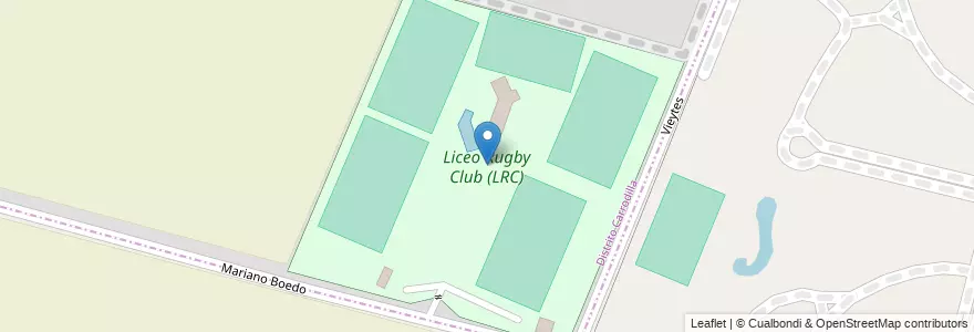 Mapa de ubicacion de Liceo Rugby Club (LRC) en アルゼンチン, メンドーサ州, チリ, Departamento Luján De Cuyo, Departamento Maipú, Distrito Carrodilla, Luján De Cuyo.