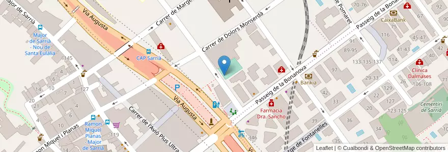 Mapa de ubicacion de Liceo st Marc en 西班牙, Catalunya, Barcelona, Barcelonès, Barcelona.