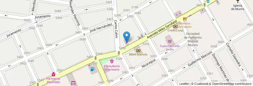 Mapa de ubicacion de LideCar en Arjantin, Buenos Aires, Partido De Vicente López, Vicente López.