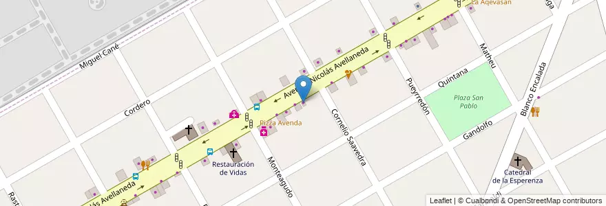 Mapa de ubicacion de Liderar en アルゼンチン, ブエノスアイレス州, Partido De San Fernando, Victoria.