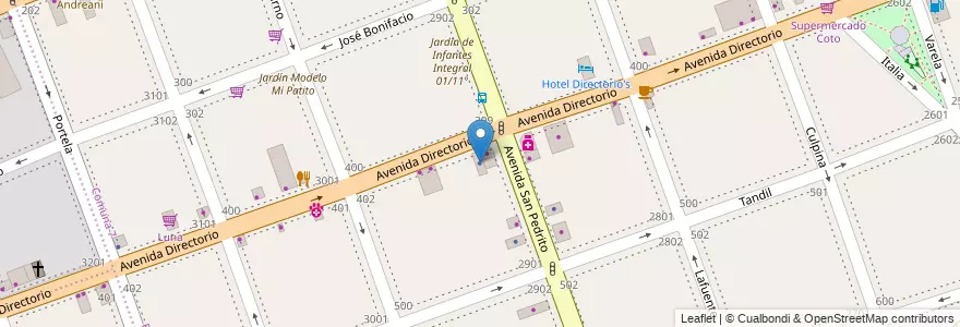 Mapa de ubicacion de Liderar Seguros, Flores en Argentinië, Ciudad Autónoma De Buenos Aires, Comuna 7, Buenos Aires.