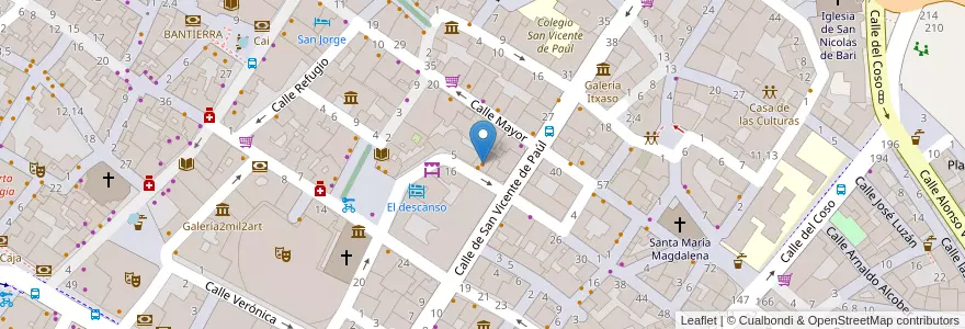 Mapa de ubicacion de Lido en Sepanyol, Aragón, Zaragoza, Zaragoza, Zaragoza.