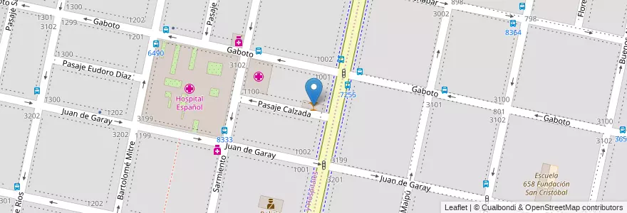 Mapa de ubicacion de Lido en 아르헨티나, Santa Fe, Departamento Rosario, Municipio De Rosario, 로사리오.