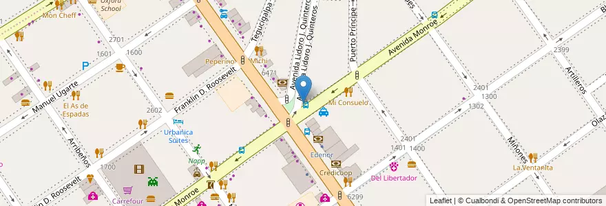 Mapa de ubicacion de Lidoro, Belgrano en 阿根廷, Ciudad Autónoma De Buenos Aires, 布宜诺斯艾利斯, Comuna 13.