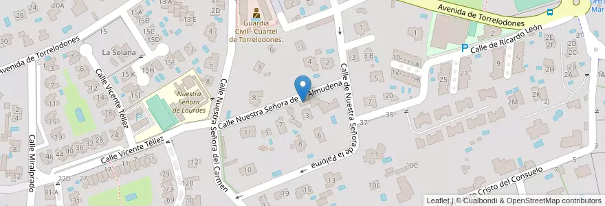 Mapa de ubicacion de life2live en إسبانيا, منطقة مدريد, منطقة مدريد, Cuenca Del Guadarrama, Torrelodones.