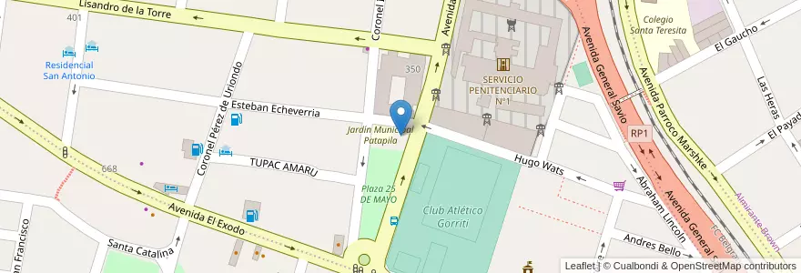 Mapa de ubicacion de Liga de Madres de Familia Santa Teresita en Аргентина, Жужуй, Departamento Doctor Manuel Belgrano, Municipio De San Salvador De Jujuy.