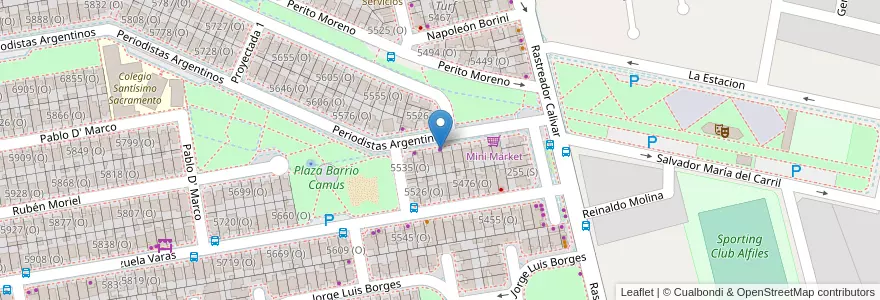 Mapa de ubicacion de Liliana en Argentinien, San Juan, Chile, Rivadavia.
