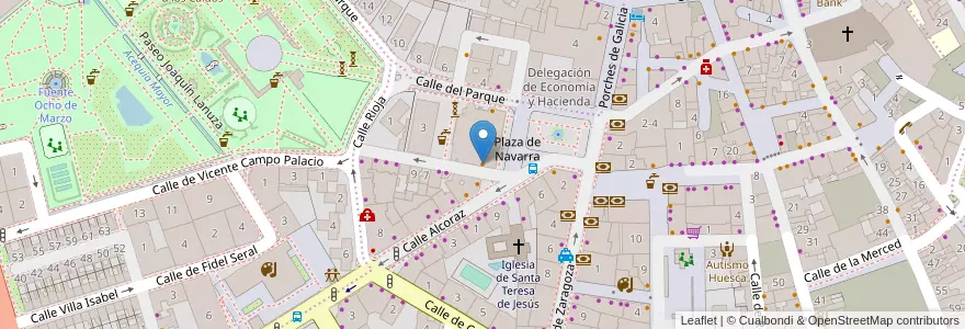 Mapa de ubicacion de Lillas Pastia en Espanha, Aragão, Huesca, Hoya De Huesca / Plana De Uesca, Huesca.