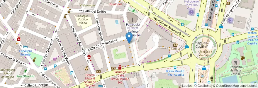 Mapa de ubicacion de Lisanti en إسبانيا, منطقة مدريد, منطقة مدريد, Área Metropolitana De Madrid Y Corredor Del Henares, مدريد.