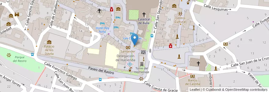 Mapa de ubicacion de Lis&Com en スペイン, カスティーリャ・イ・レオン州, Ávila, Valle Amblés Y Sierra De Ávila, Ávila.