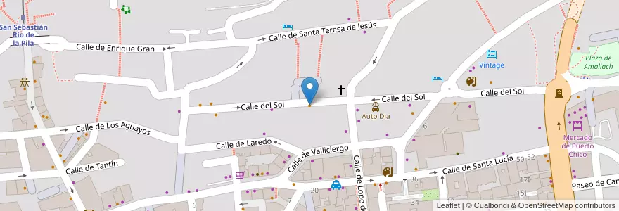Mapa de ubicacion de Little Bobby’s Speakeasy en Spanje, Cantabria, Cantabria, Santander, Santander.