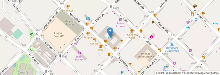 Mapa de ubicacion de Live Hotel, Palermo en Argentinien, Ciudad Autónoma De Buenos Aires, Buenos Aires, Comuna 14.