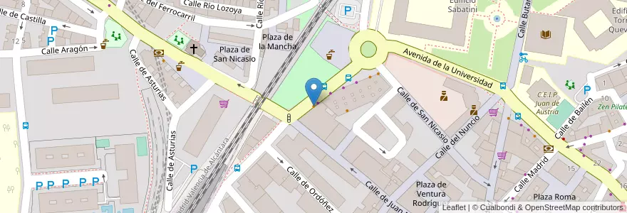 Mapa de ubicacion de Lizarrán en スペイン, マドリード州, Comunidad De Madrid, Área Metropolitana De Madrid Y Corredor Del Henares, Leganés.