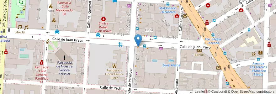 Mapa de ubicacion de Lizarrán en إسبانيا, منطقة مدريد, منطقة مدريد, Área Metropolitana De Madrid Y Corredor Del Henares, مدريد.