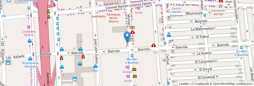 Mapa de ubicacion de Llajuita, Liniers en Argentinien, Ciudad Autónoma De Buenos Aires, Comuna 9, Buenos Aires.