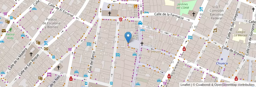 Mapa de ubicacion de Llaollao en 스페인, Comunidad De Madrid, Comunidad De Madrid, Área Metropolitana De Madrid Y Corredor Del Henares, 마드리드.