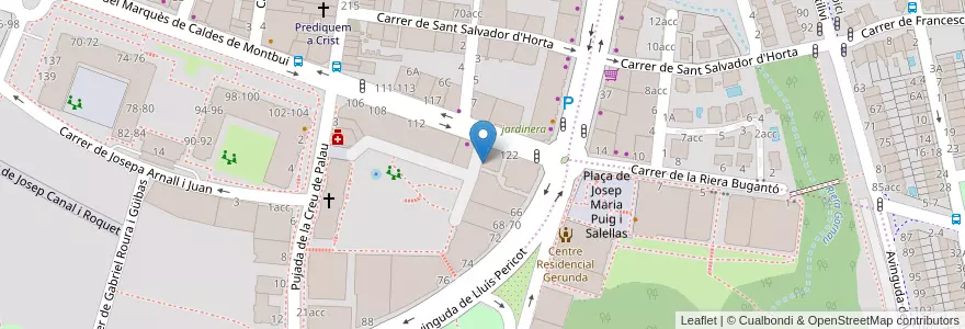 Mapa de ubicacion de Llar d'Infants El Petit Lord en スペイン, カタルーニャ州, ジローナ, Gironès, ジローナ.