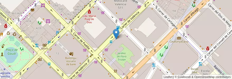 Mapa de ubicacion de Llar d'infants Granota en اسپانیا, Catalunya, Barcelona, Barcelonès, Barcelona.