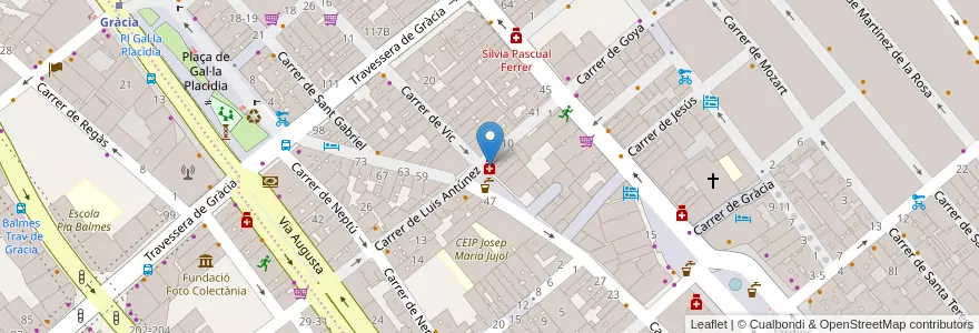 Mapa de ubicacion de Llda. Sònia Quero Prieto en Spagna, Catalunya, Barcelona, Barcelonès, Barcelona.