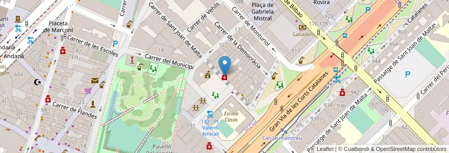 Mapa de ubicacion de Llic. José Romero Reche en 西班牙, Catalunya, Barcelona, Barcelonès, Barcelona.