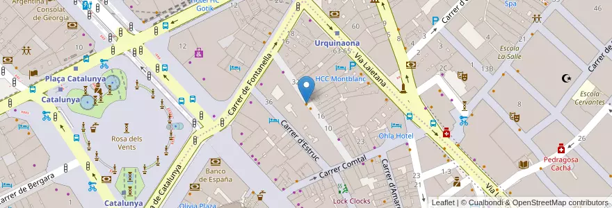 Mapa de ubicacion de Lluis de les Moles en Spagna, Catalunya, Barcelona, Barcelonès, Barcelona.