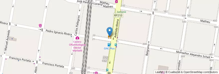 Mapa de ubicacion de Lo de Ale en Argentinië, Buenos Aires, Partido De Lomas De Zamora, Lomas De Zamora.