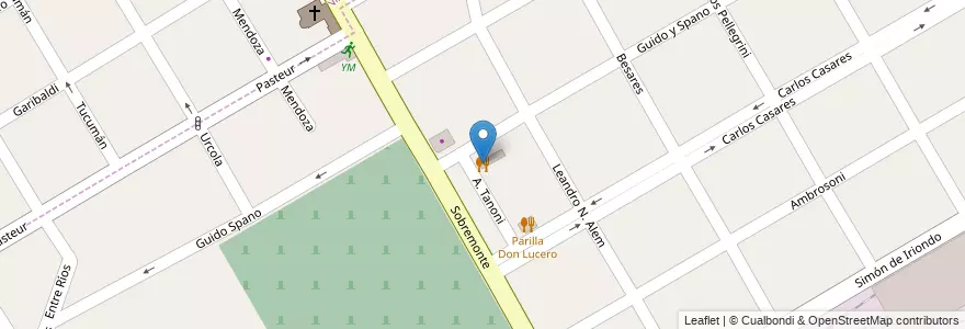 Mapa de ubicacion de Lo de Basi en Argentinië, Buenos Aires, Partido De San Fernando, Victoria.