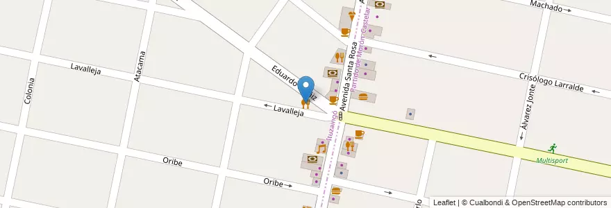 Mapa de ubicacion de Lo de Carlitos en الأرجنتين, بوينس آيرس, Partido De Ituzaingó, Ituzaingó.