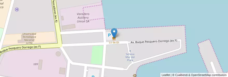 Mapa de ubicacion de Lo de Eli en Argentina, Buenos Aires, Partido De General Pueyrredón, Mar Del Plata.