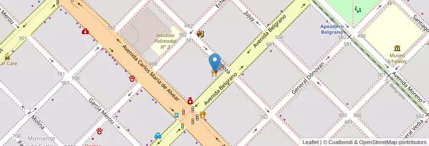 Mapa de ubicacion de Lo de Fabi en الأرجنتين, Chaco, Departamento San Fernando, Resistencia, Resistencia.