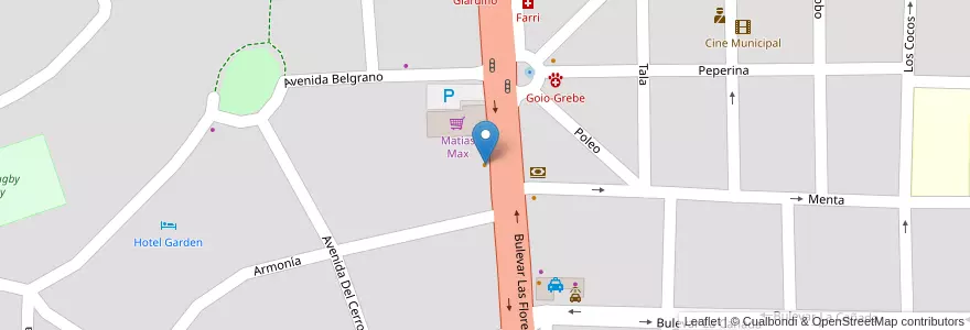 Mapa de ubicacion de Lo de Luis en 阿根廷, Córdoba, Departamento Punilla, Pedanía San Antonio, Municipio De Villa Giardino, Villa Giardino.
