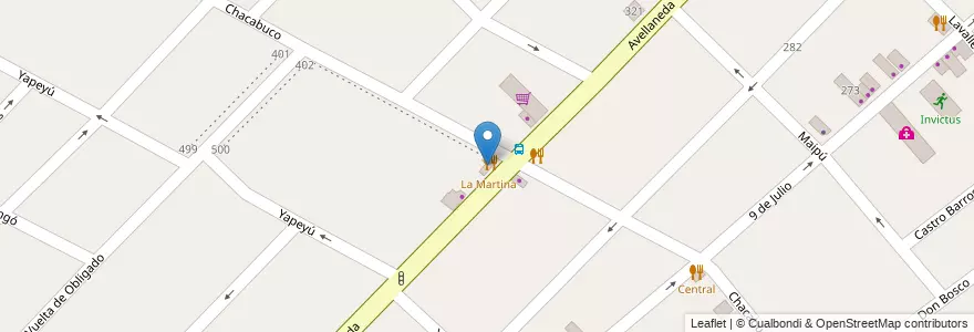 Mapa de ubicacion de Lo de Manu Parrilla en Arjantin, Buenos Aires, Partido De Quilmes, Bernal.