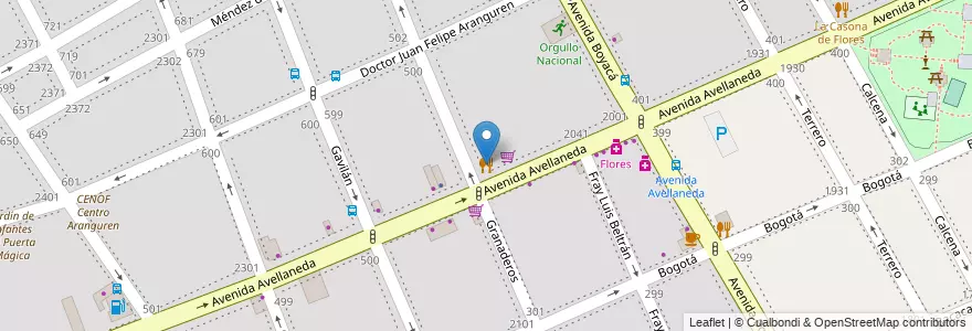Mapa de ubicacion de Lo de Ruben, Flores en Argentina, Ciudad Autónoma De Buenos Aires, Comuna 7, Buenos Aires.
