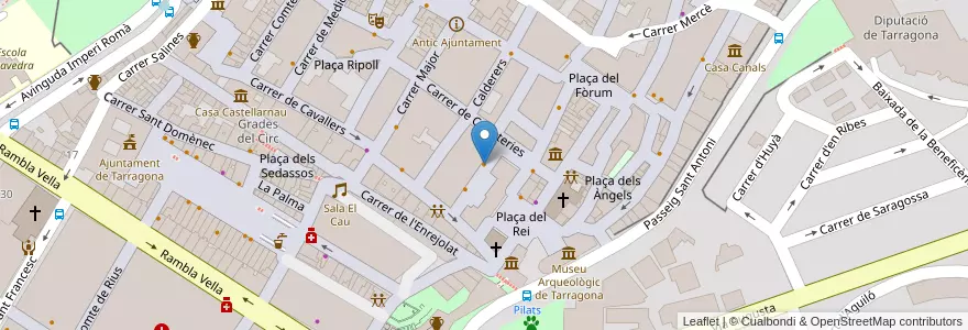 Mapa de ubicacion de Lo Gat en Espagne, Catalogne, Tarragone, Tarragonais, Tarragone.