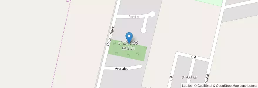 Mapa de ubicacion de Lº LINDOS PAGOS en 阿根廷, 智利, Mendoza, Departamento Tunuyán, Distrito Ciudad De Tunuyán.
