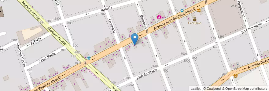 Mapa de ubicacion de L'Obert, Floresta en Argentinien, Ciudad Autónoma De Buenos Aires, Buenos Aires, Comuna 10.