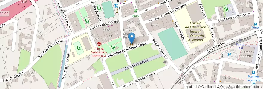 Mapa de ubicacion de Local Social A Solaina en Spagna, Galizia, A Coruña, Ferrol, Ferrol.