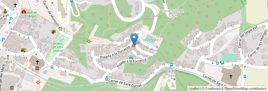 Mapa de ubicacion de LOCAL SOCIAL DE LA PUJADA A LA TORRASSA en Spanien, Katalonien, Girona, Gironès, Girona.