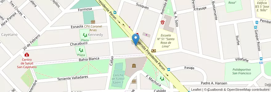 Mapa de ubicacion de Locales Comerciales en Argentina, Jujuy, Departamento Doctor Manuel Belgrano, Municipio De San Salvador De Jujuy.