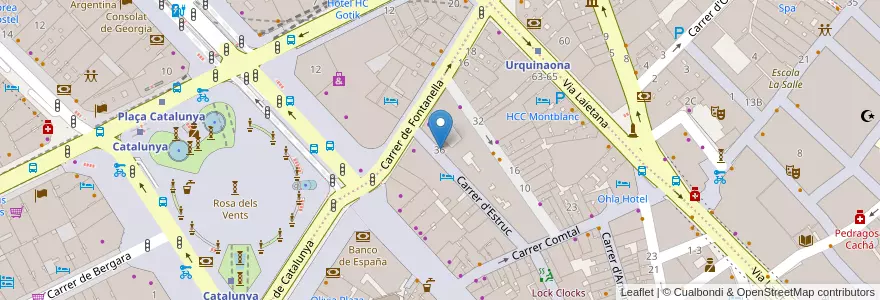 Mapa de ubicacion de Locker Barcelona en Испания, Каталония, Барселона, Барселонес, Барселона.