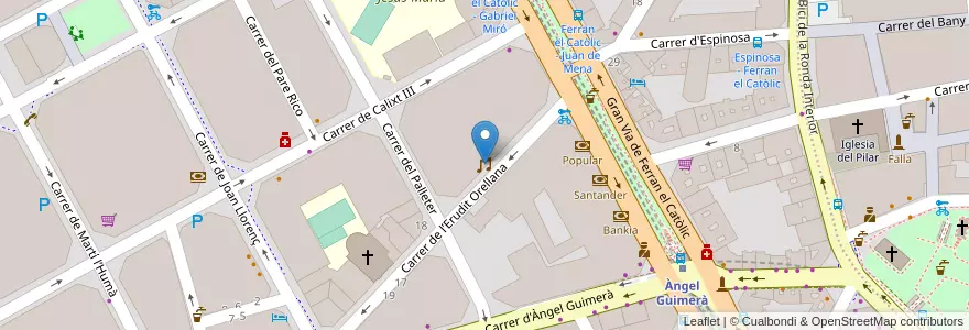 Mapa de ubicacion de Loco Club en İspanya, Comunitat Valenciana, València / Valencia, Comarca De València, València.
